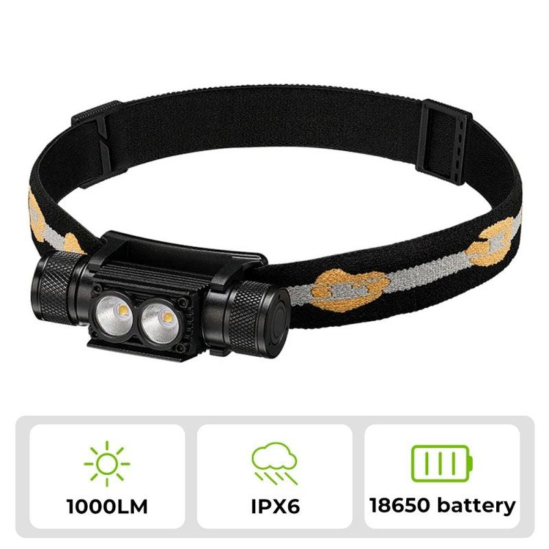 Wurkkos H25L USB Rechargeable 1000LM 18650 Headlamp