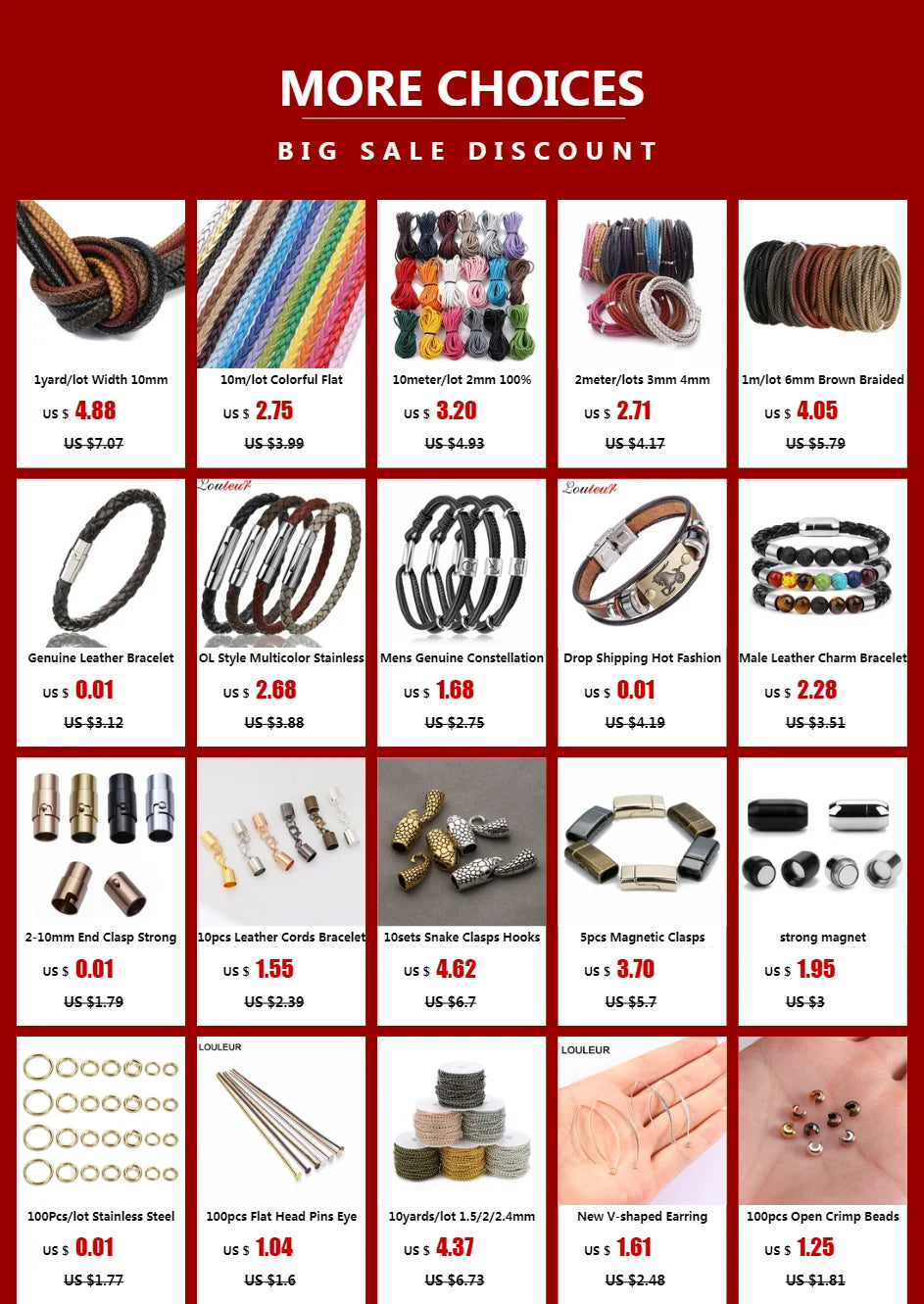 Cordon Cuir Véritable Rond – DIY Bijoux (2-5 yards)
