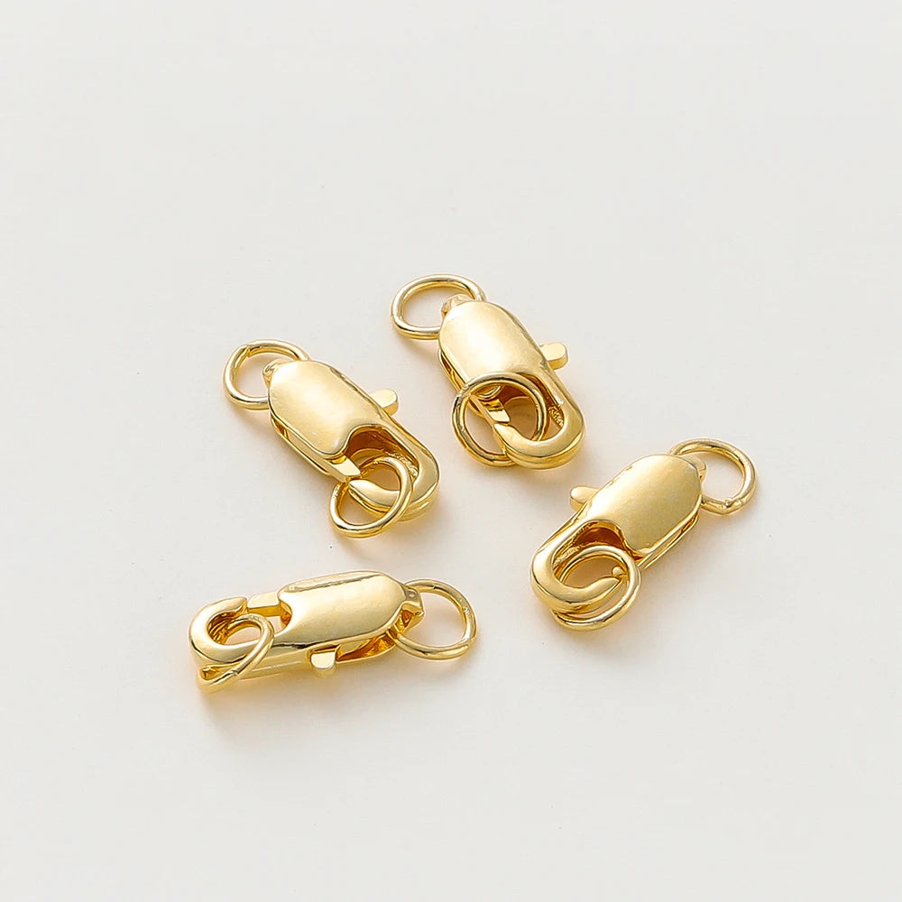 Kit Fermoirs Homard + Anneaux Ouverts – Plaqué Or 14K/18K
