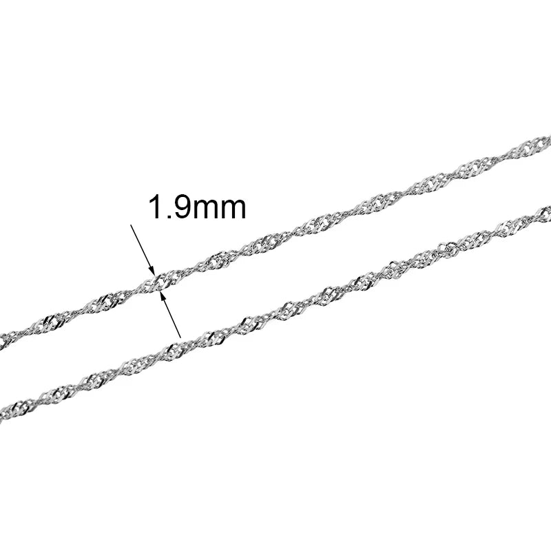 Chaîne Acier Inoxydable Dorée – Maille Cuban / Bille 2m