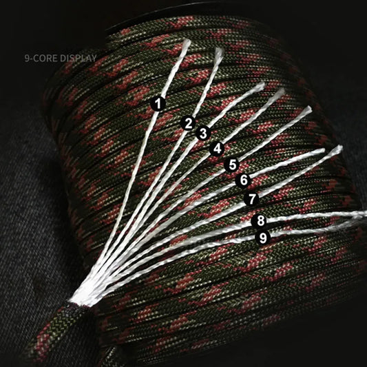 Paracorde Militaire 550 – 9 brins 4mm (50m ou 100m)