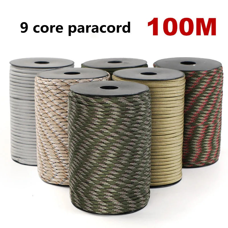 Paracorde Militaire 550 – 9 brins 4mm (50m ou 100m)