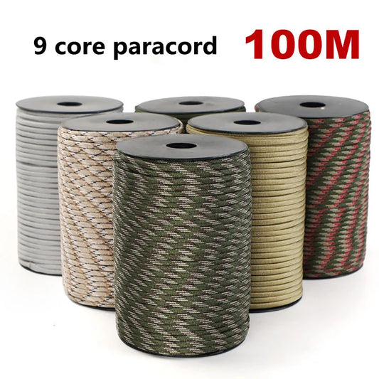 Paracorde Militaire 550 – 9 brins 4mm (50m ou 100m)