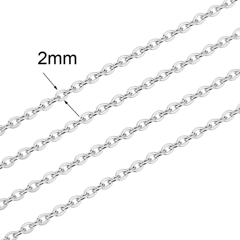 Chaîne Acier Inoxydable Dorée – Maille Cuban / Bille 2m