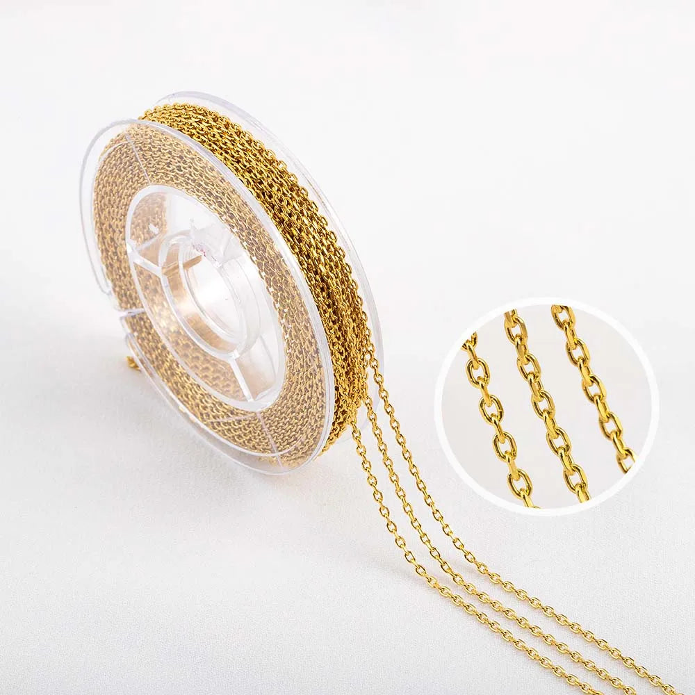 Chaîne Acier Inoxydable – 10 Styles DIY 10m