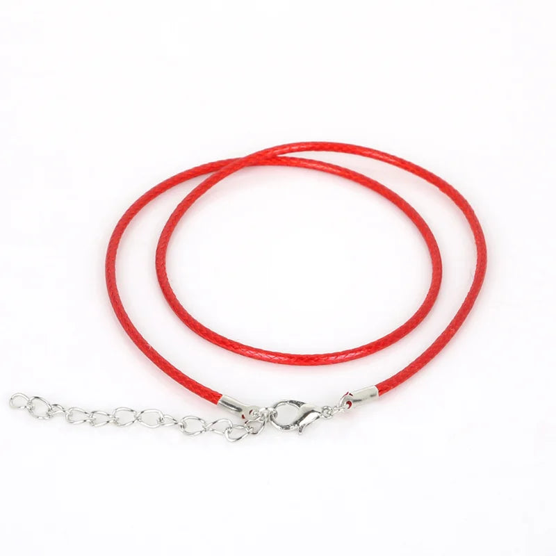 Rallonge Collier Cordon Ciré + Fermoir Homard – Lot de 10