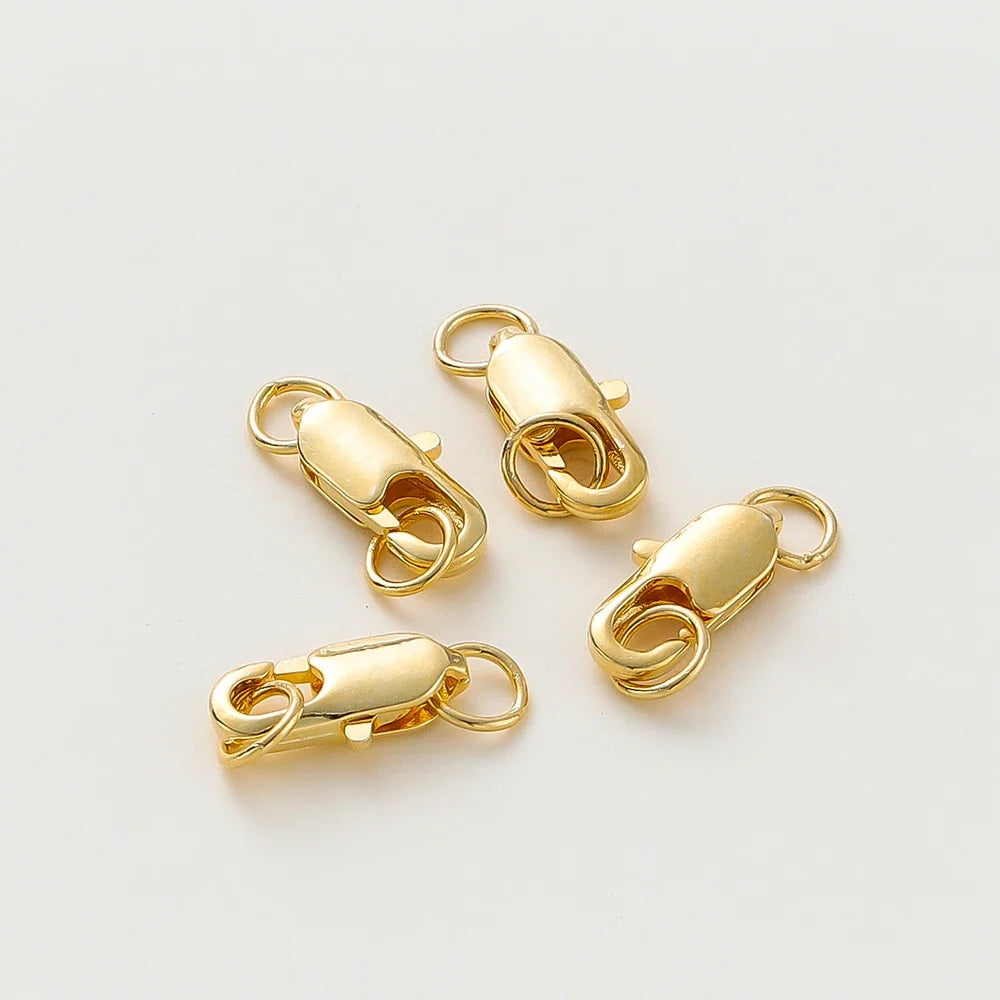 Kit Fermoirs Homard + Anneaux Ouverts – Plaqué Or 14K/18K