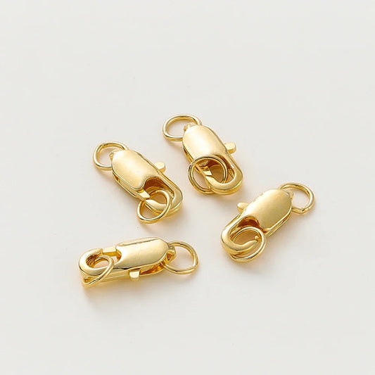 Kit Fermoirs Homard + Anneaux Ouverts – Plaqué Or 14K/18K