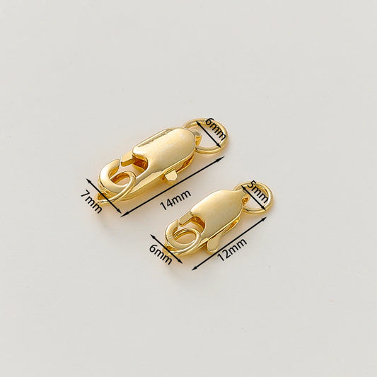 Kit Fermoirs Homard + Anneaux Ouverts – Plaqué Or 14K/18K