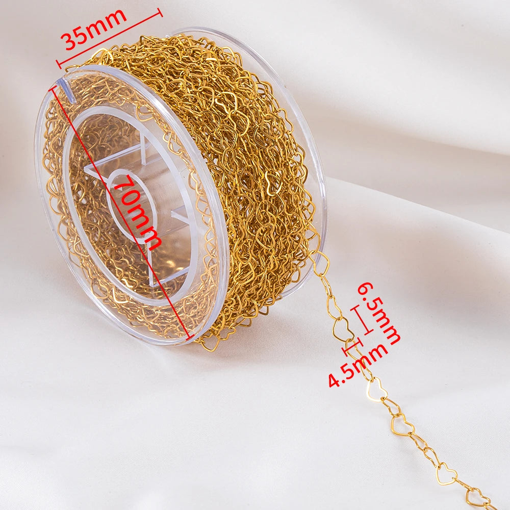 Chaîne Acier Inoxydable – 10 Styles DIY 10m
