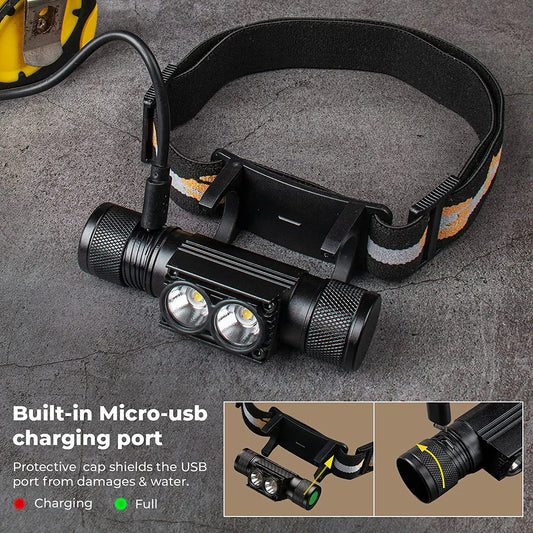 Wurkkos H25L USB Rechargeable 1000LM 18650 Headlamp